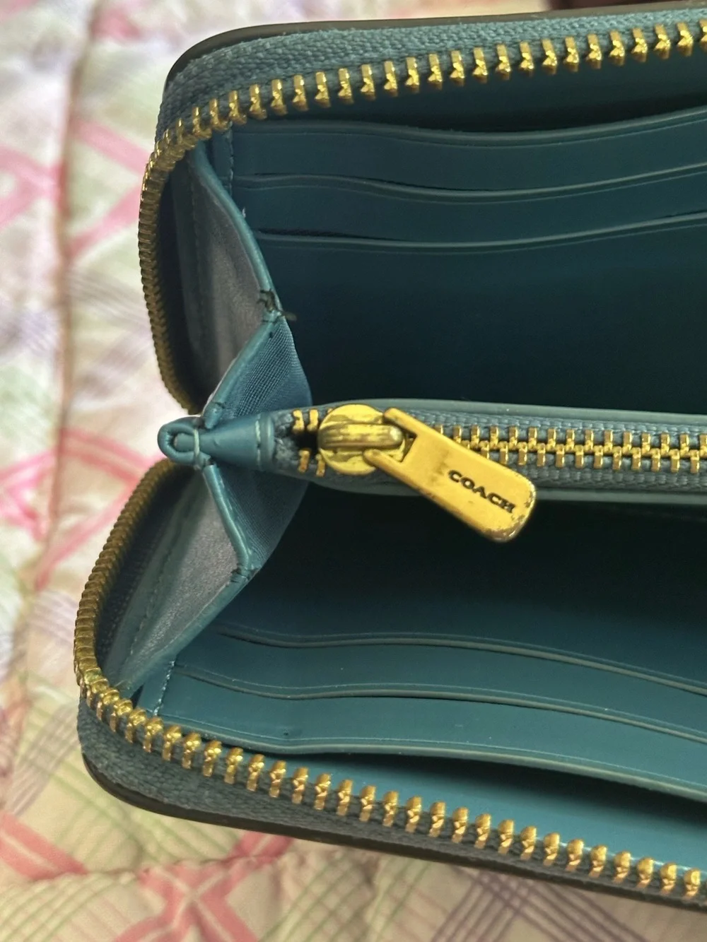 Coach Accordion Zip Wallet